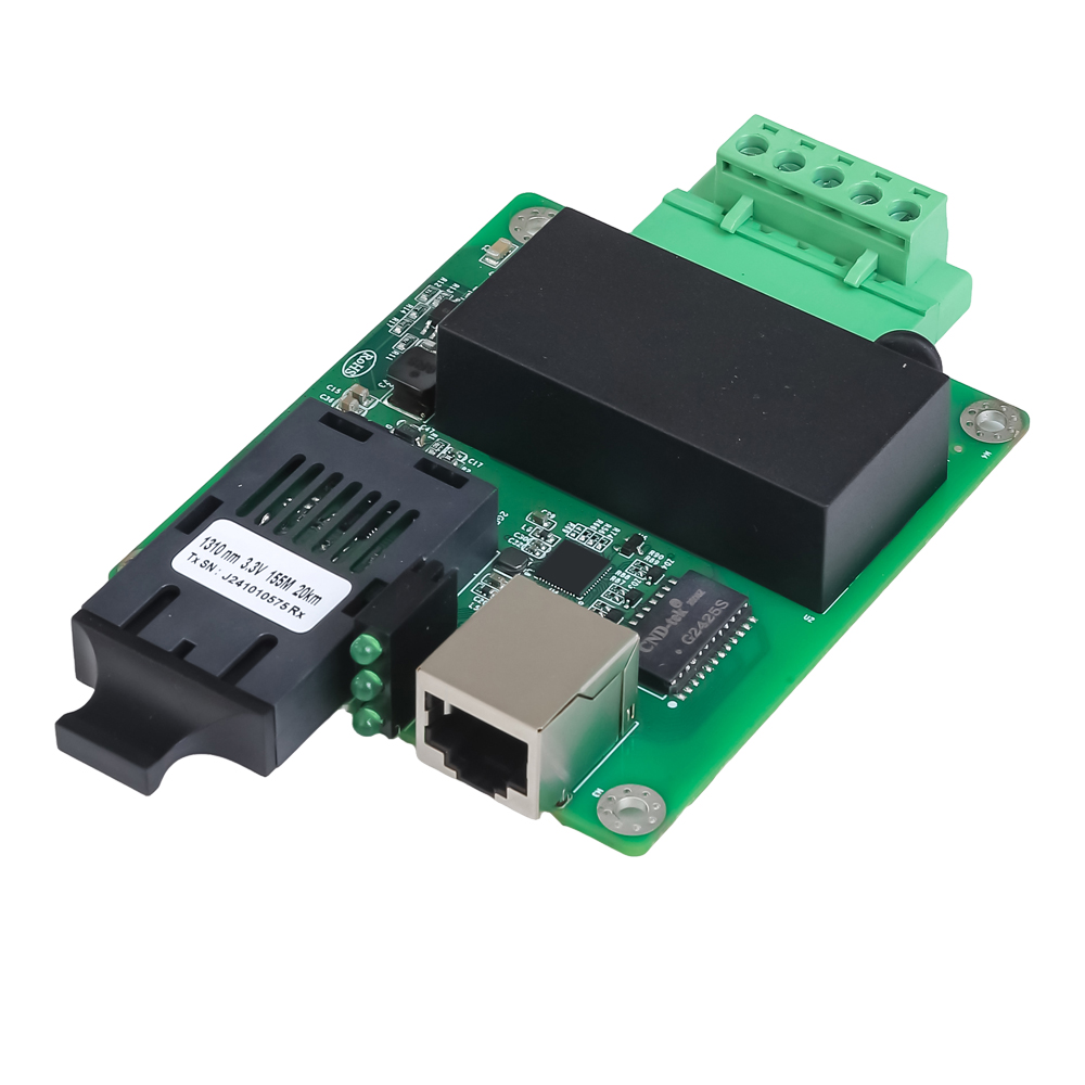 工业级本安型千兆1光1电非管理板卡光纤收发器